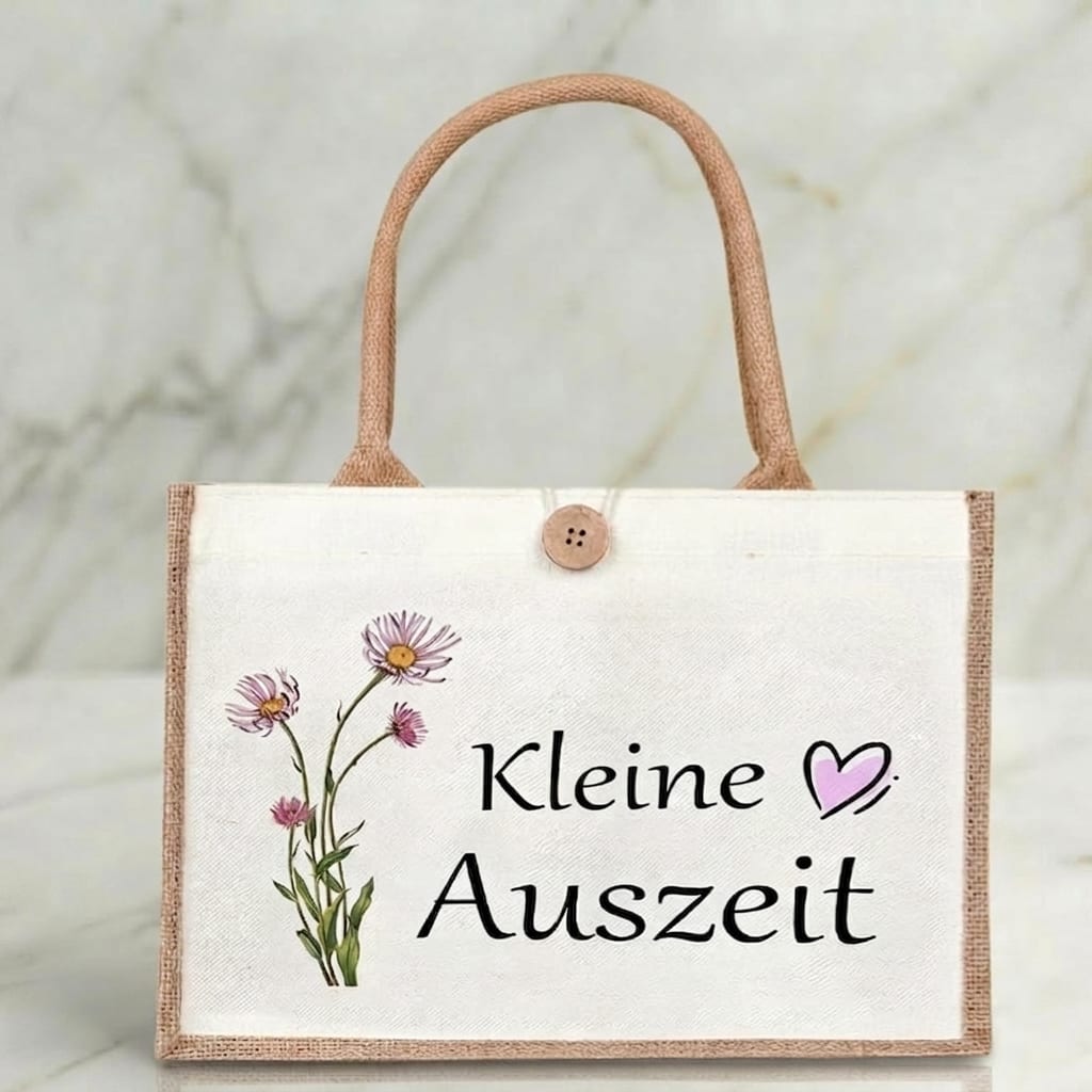 Jutetasche „Kleine Auszeit“