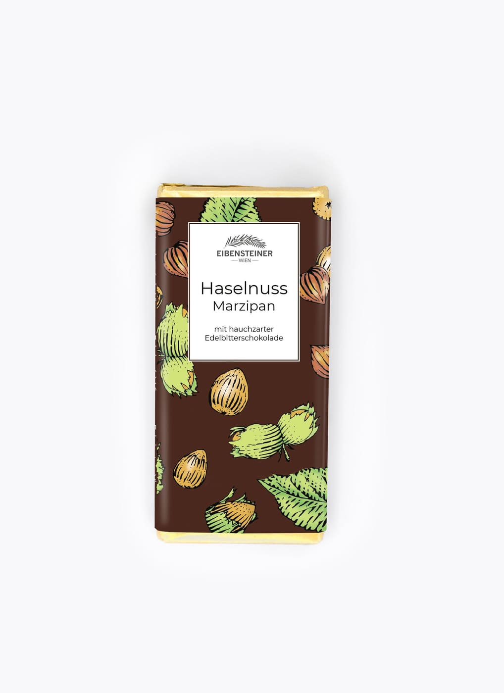 Haselnussmarzipan in Edelbitterschokolade