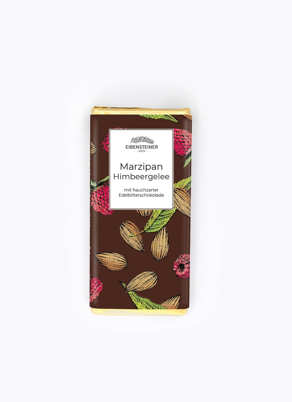 Marzipan-Himbeergelee in Edelbitterschokolade
